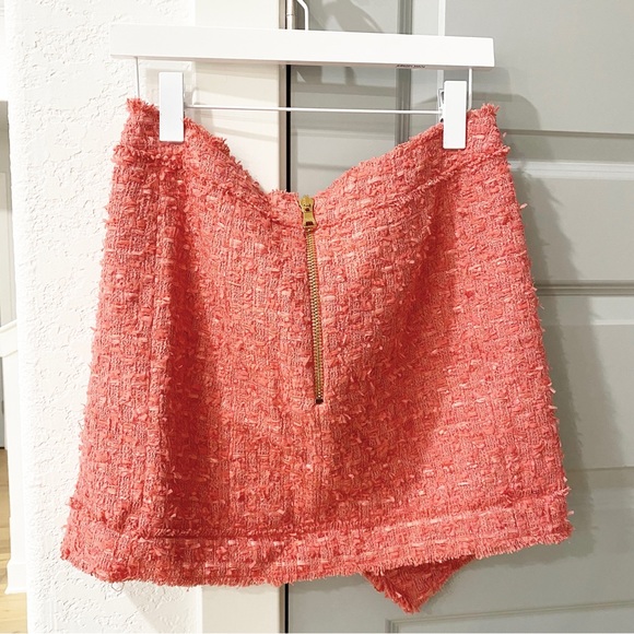 NWT Balmain Textured Tweed Mini Skirt - Picture 4 of 11